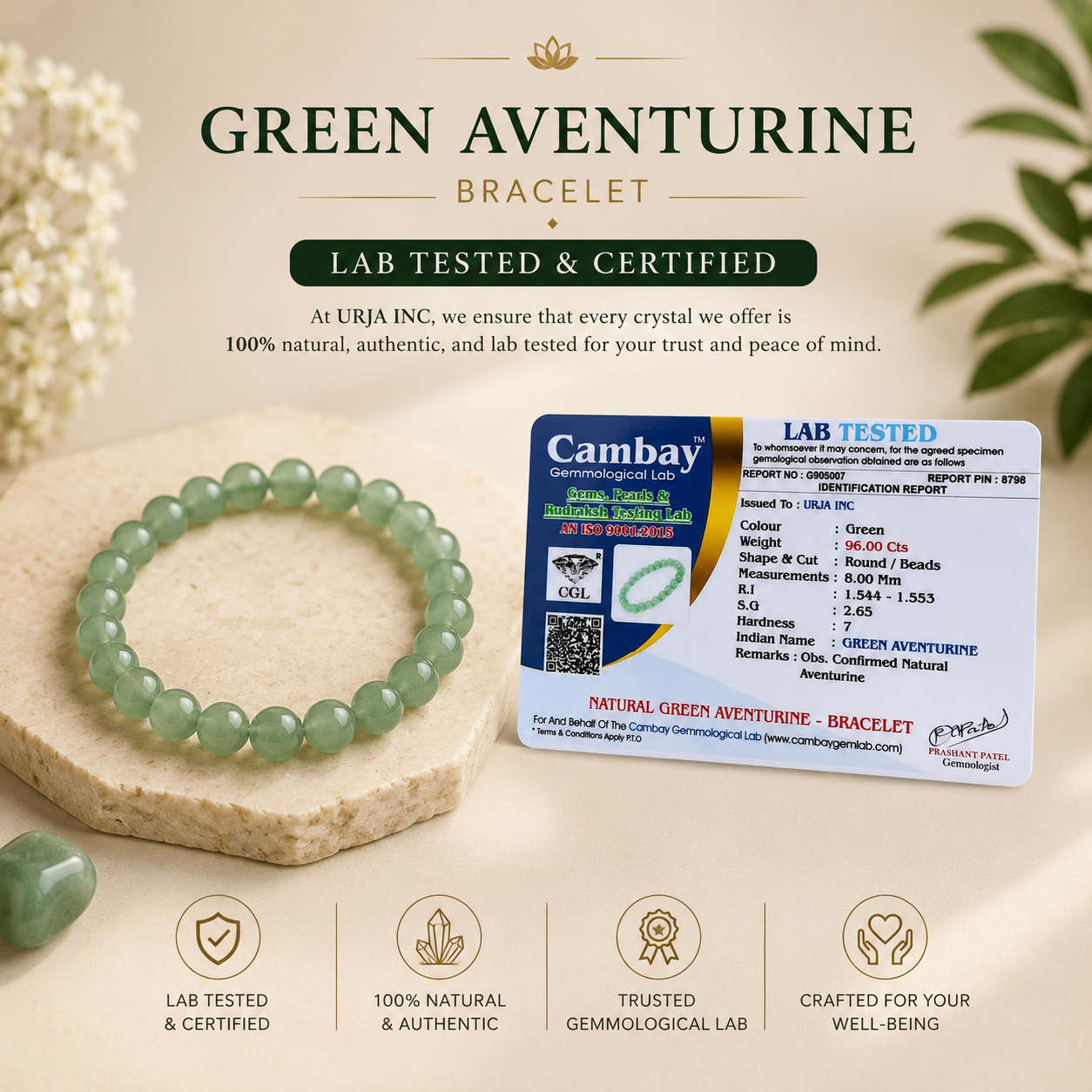 Green Aventurine Bracelet - Growth & Opportunities