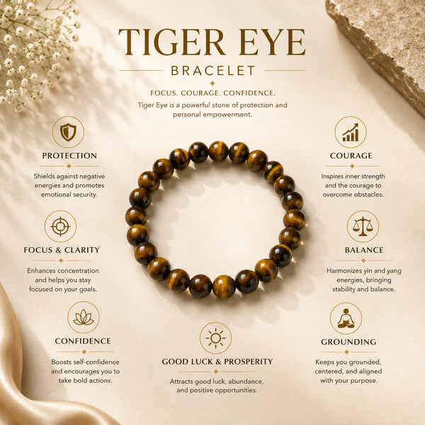 Tiger Eye Bracelet - Courage & Confidence