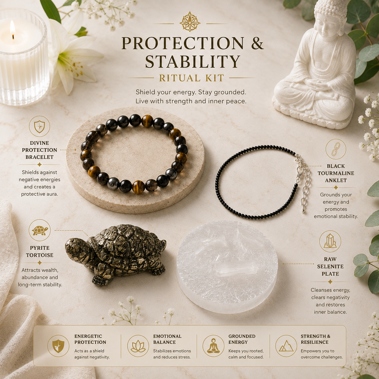 Protection & Stability Ritual Kit