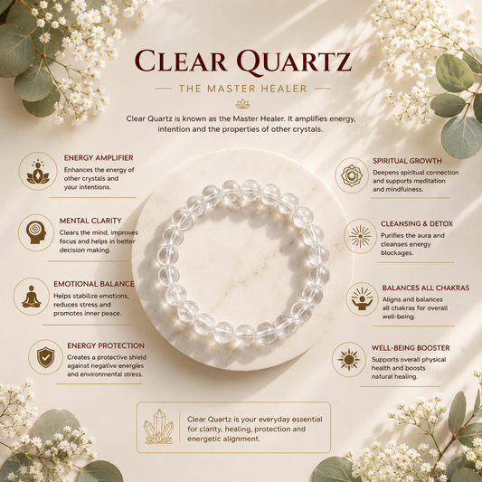 Clear Quartz Bracelet- The Master Healer
