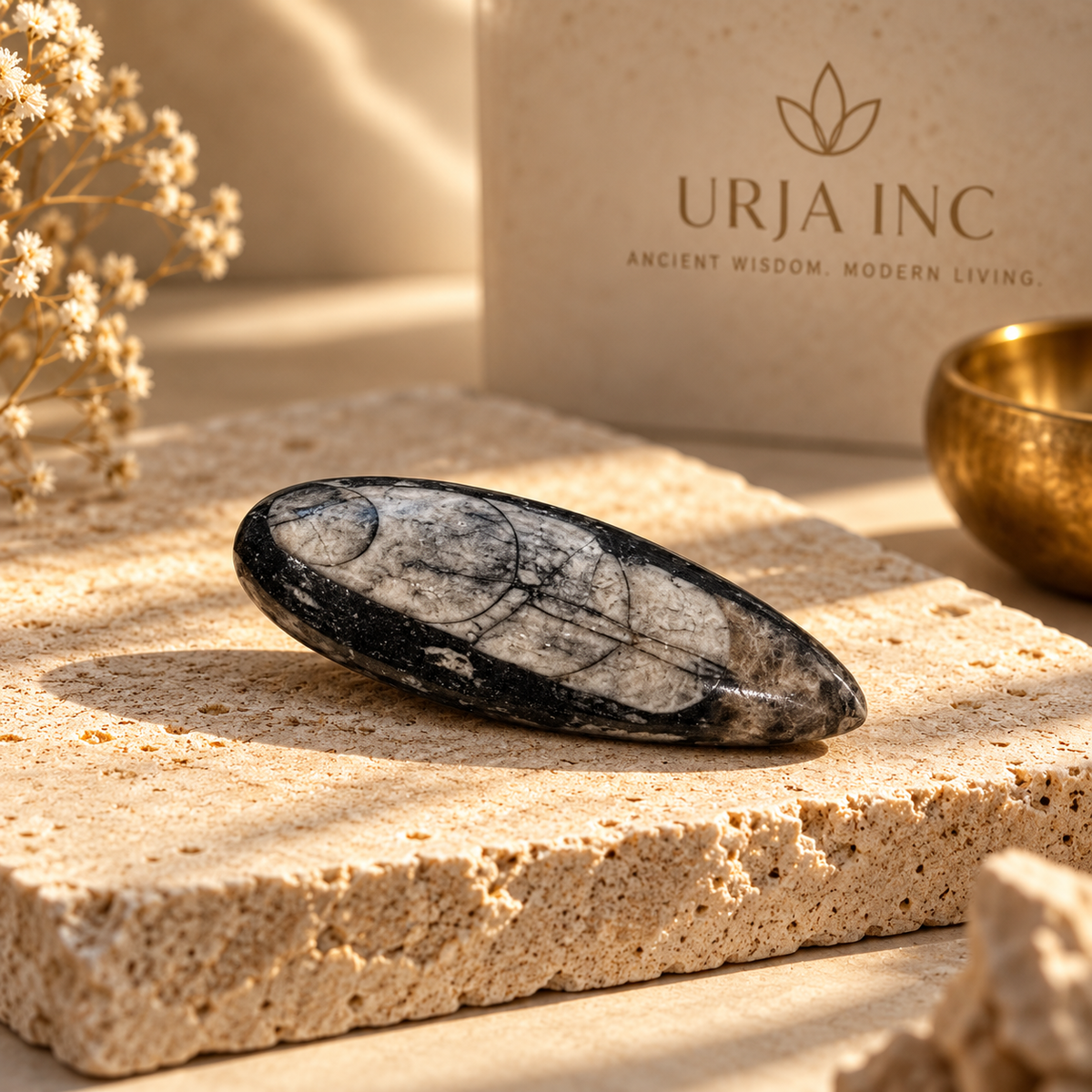 Kuber Stone - Natural Orthoceras Fossil