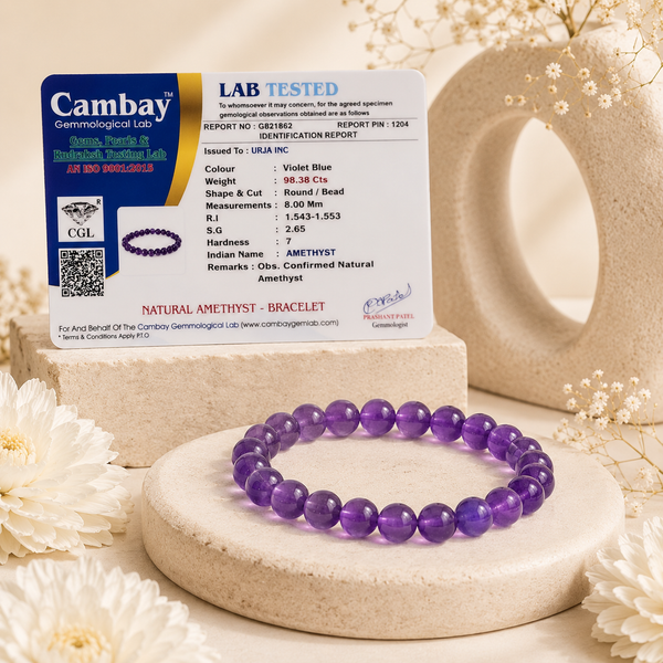 Amethyst Bracelet - Inner Peace & Stress Relief