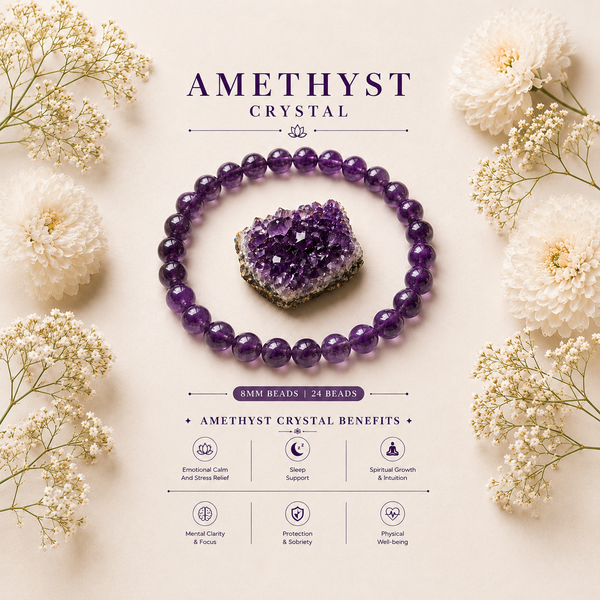 Amethyst Bracelet - Inner Peace & Stress Relief